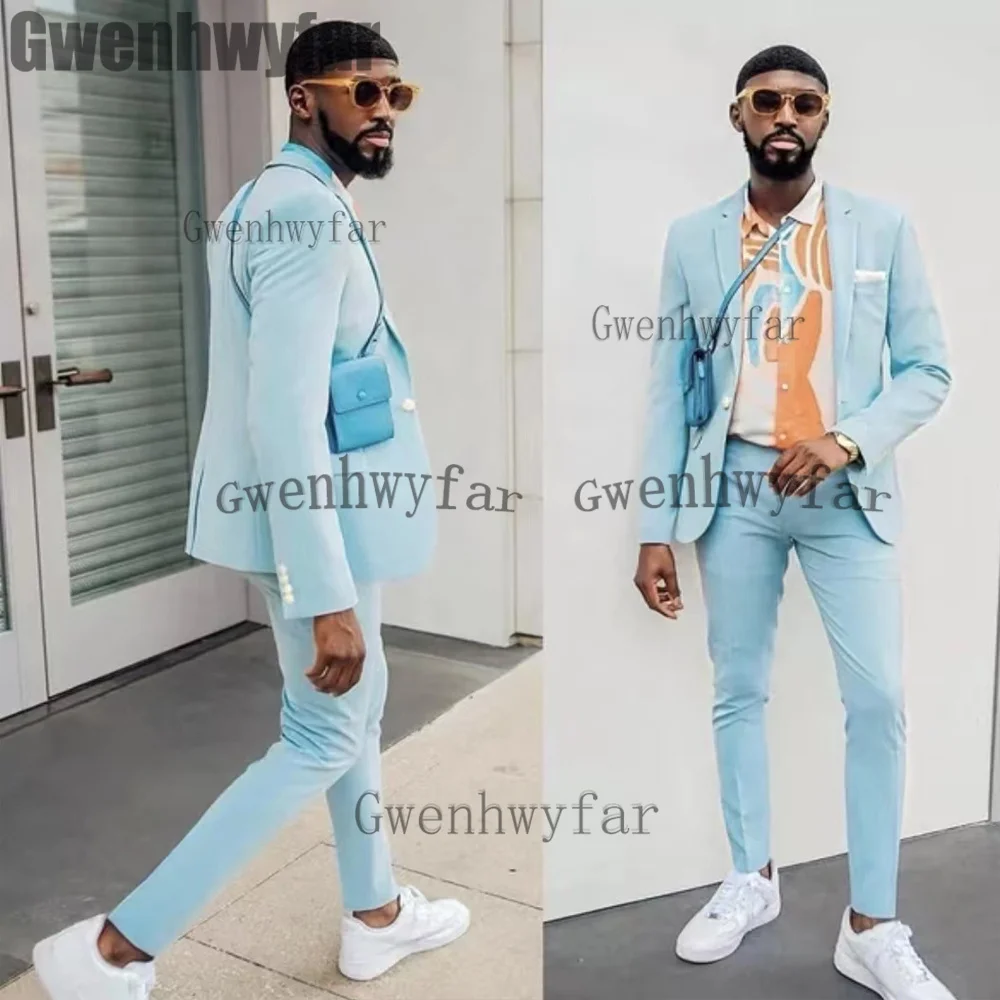 

Gwenhwyfar Custom Suit Men High Quality Men Tuxedos Costumes Notch Lapel Male Blazer Sets Fashion Casual 2 Pcs (Blazer+Trousers)
