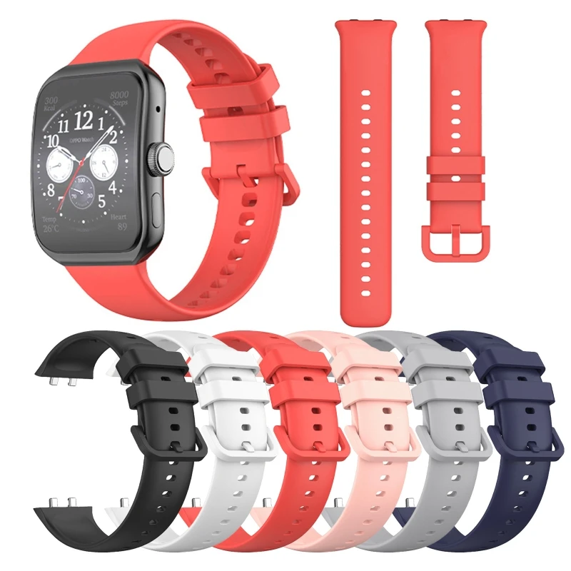 

Силиконовый ремешок, совместимый с Watch 3 Pro, водонепроницаемый браслет, прочные умные часы, модный ремешок с петлями, спортивный браслет