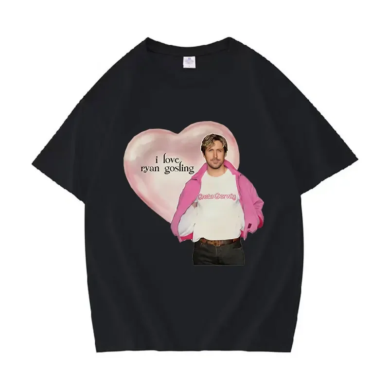 Забавная Мужская футболка с рисунком я люблю Райана Гослинга Высококачественная