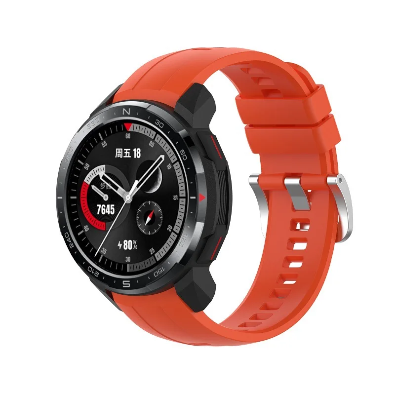 

Ремешок силиконовый для наручных часов, подходит для Honor GS, модный спортивный браслет для футбола, сменный спортивный браслет для часов, 1 ~ 5 шт.
