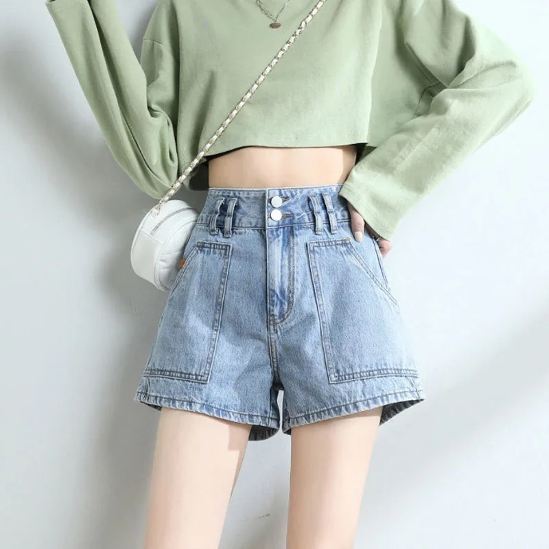 

Women's Summer Shorts Denim Korean Style Dancing Mini Short Mujer Jeans Sexy Pants Harajuku Zevity Female Clothing Trendyol Hot