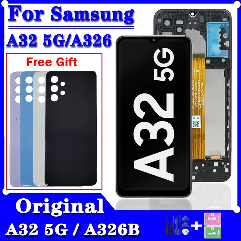 Оригинальный дисплей 6,5 'для Samsung A326 SM-A326B A326B/DS, сменный сенсорный жк-экран для Samsung Galaxy A32 5G lcd