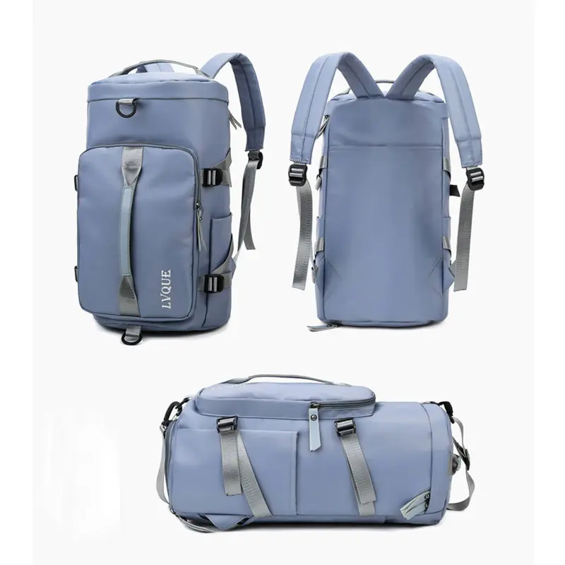 New Pink Women Travel Backpack Shoes Sport Student Excerise Backpack Casual Tote Bag Daypack Multi-Purpose Backpack Portable