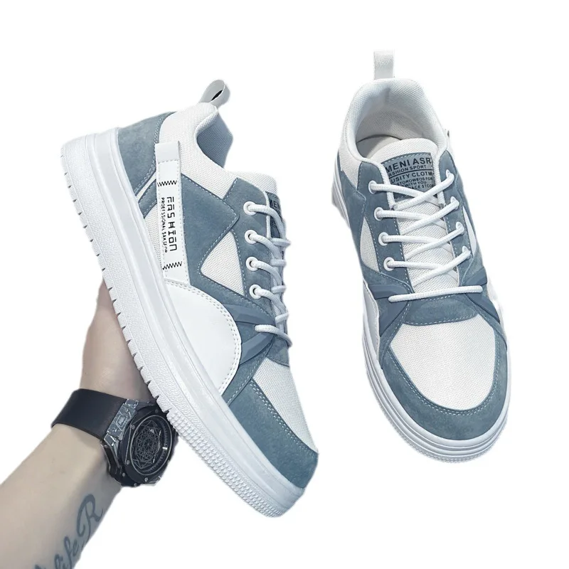 Кроссовки мужские сетчатые повседневная спортивная обувь дышащие тонкие белые