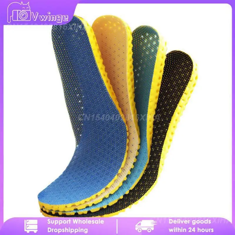 

Deodorant Breathable Thick Shock Absorption Sports Insoles Sweat Pads Running Insoles Foot Care Men Women General Insoles