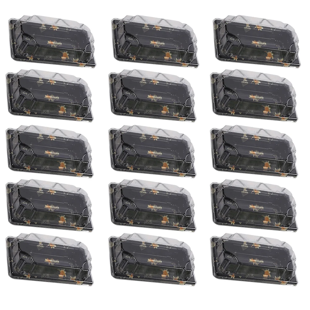 

50PCS Disposable Sushi Packing Box Fruit Cake Carry Out Container Take Out Boxes