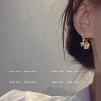 hot selling ins style small fresh mori female earring unique design sense earrings female 2022 new luxury shining earring women