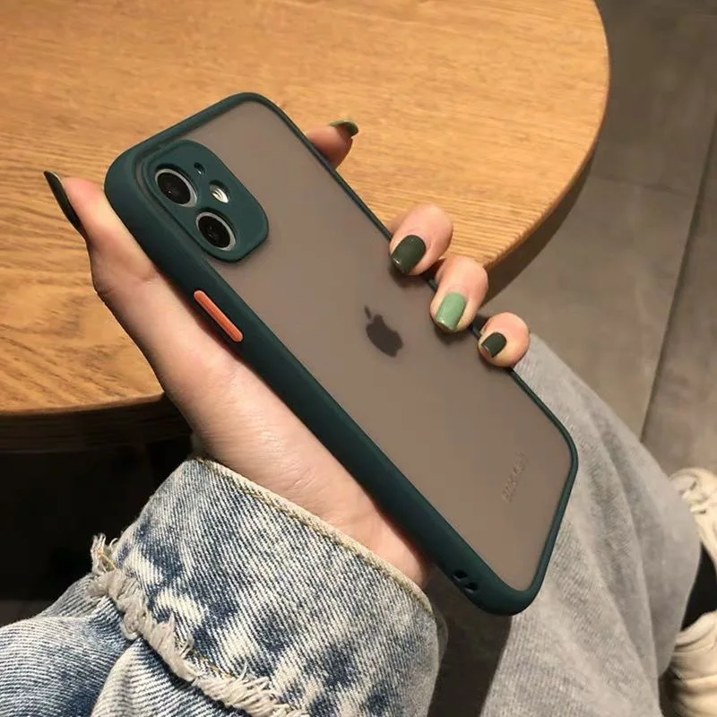 

Color Block Silicone Case For iPhone 12 13 11 Pro Max XR X XS Max 7 8 Plus SE Cover Bumper Back Cover Shell Bumper