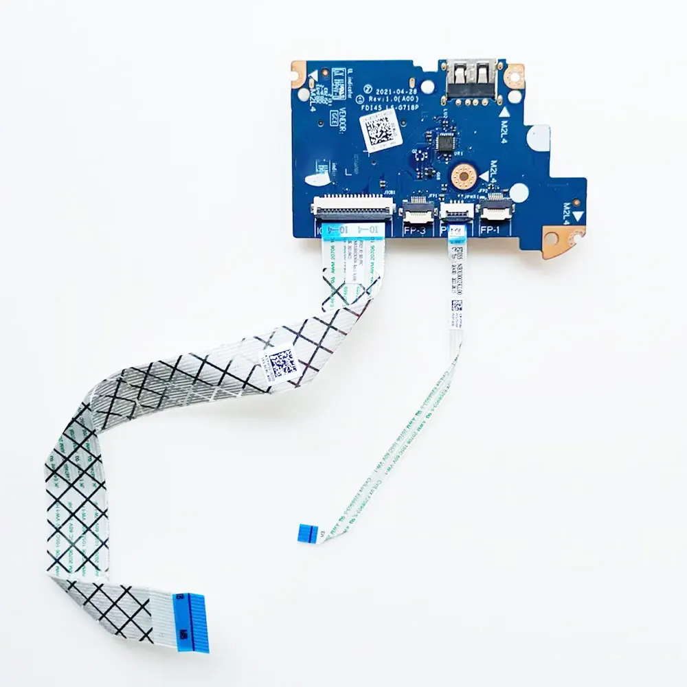 Фото Для ноутбука Dell Inspiron 5493 5593 Vostro 3400 3401 3500 3501, USB COMS, порт для чтения карт, разъем, кнопка питания, кабель платы №3