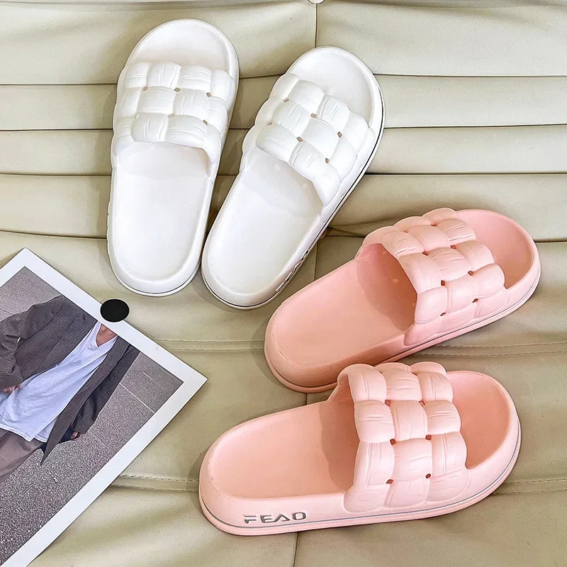 이불 damskie sandały na platformie letnie klapki japonki miękkie odkryte plażowe slajdy antypoślizgowe kryty