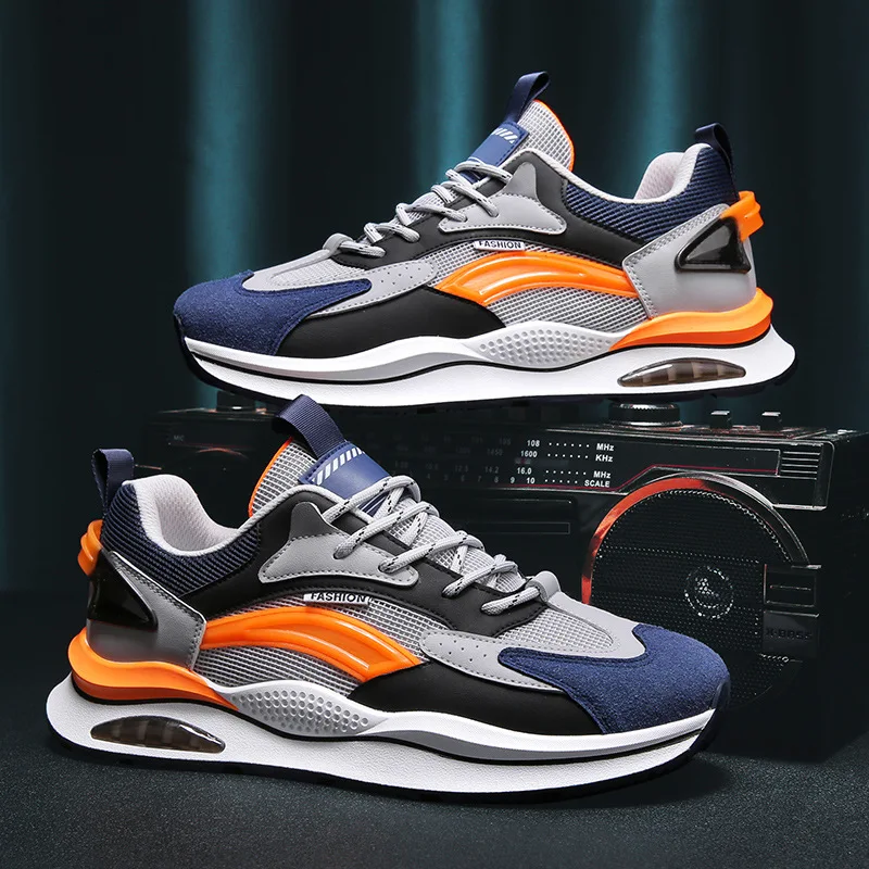 

2023 New In Casual Men Running Shoes Cushion Breathable Mesh Shoes Comfortable Athletic Trainers Sport Shoe Sneakers for Men