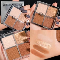 four colors highlight blush contour compact makeup palette eye shadow shimmer matte nose side shadow
