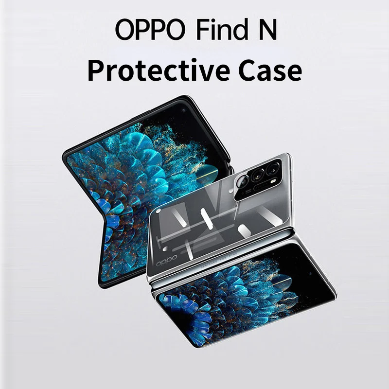 

Ultra-thin Transprent Hollow Phone Case All Inclusive Hard PC Shell Folding Screen Anti-drop Protection Cover For OPPO Find N