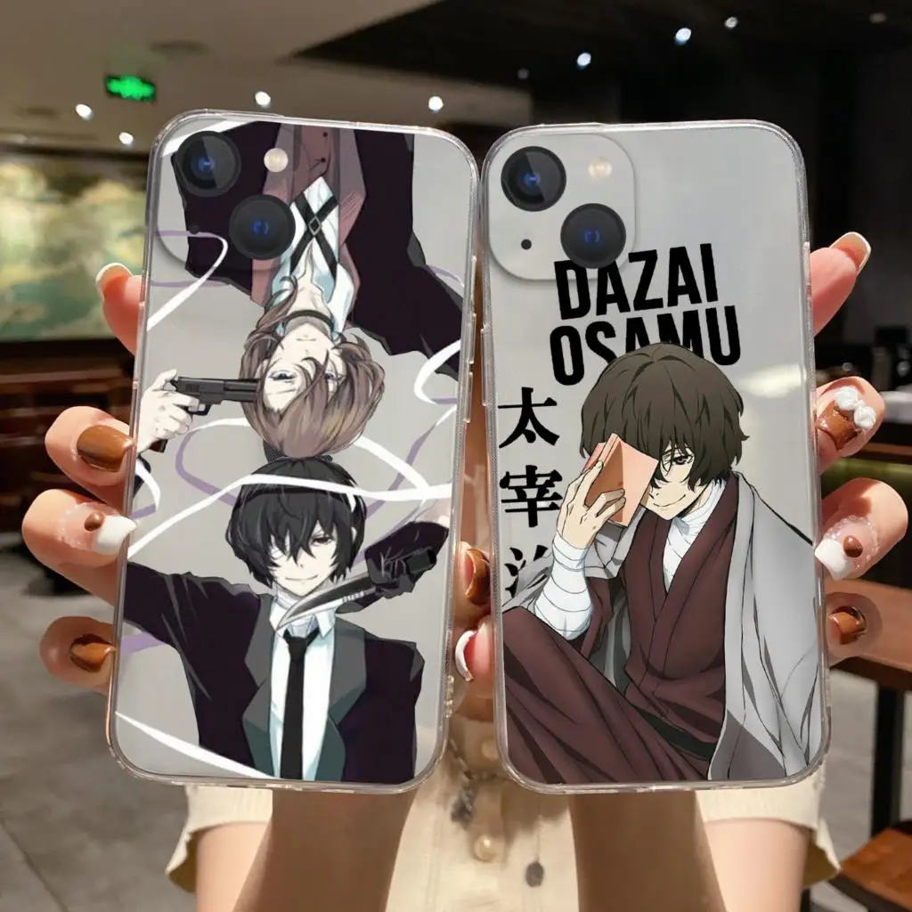 

Anime bungou stray dogs Dazai Osamu Phone Cover For iPhone 11 12 13 14 Pro Max X XR XS Max 14Plus 13 Mini Soft Silicone TPU Case