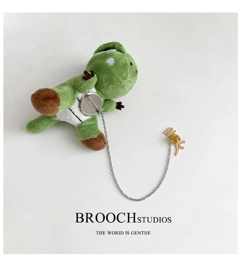 Дисней Лило и Стич радужный плюшевый динозавр панды кукла-брошь игрушка карикатура пин-бейдж аксессуары для женщин мужчин подарок.