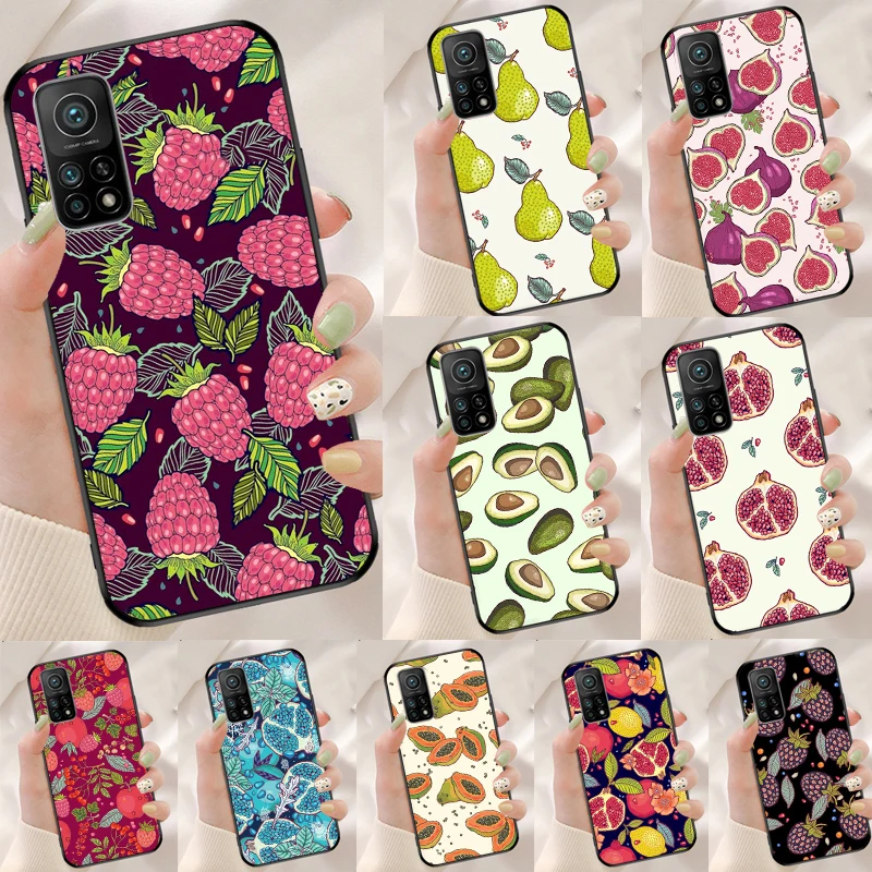 Чехол с изображением авокадо груши папайи фруктов для Xiaomi 14 Ultra 15 13 11T 12T 13T 14T Pro POCO X7