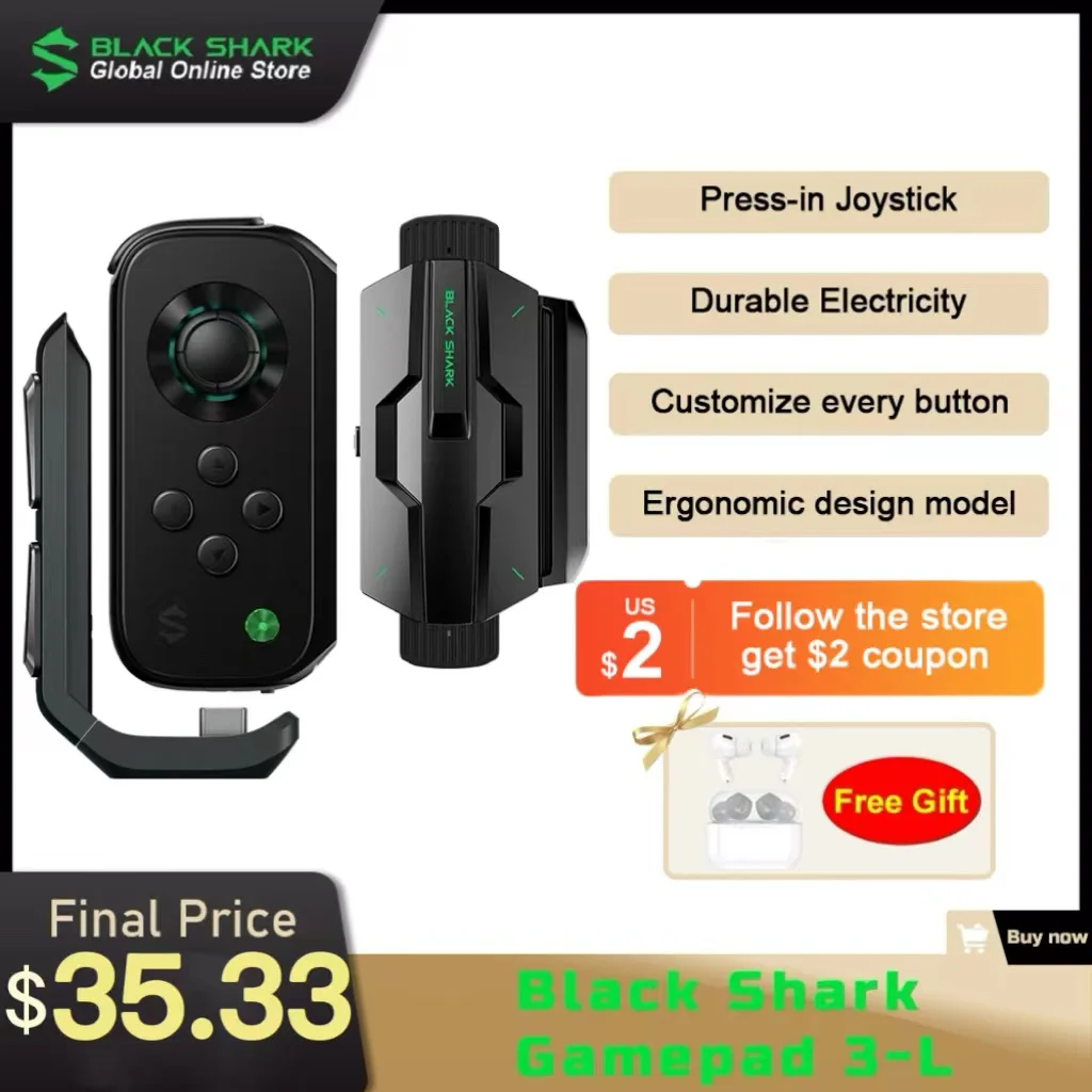 Оригинальный игровой джойстик Black Shark 5 4 Pro 3 (комплект)-L игровые контроллеры