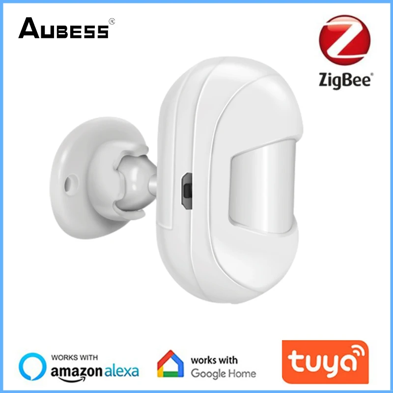 

Датчик человеческого тела Aubess Tuya Zigbee3.0, беспроводной смарт-датчик движения тела с PIR-датчиком движения, работает со шлюзом Zigbee