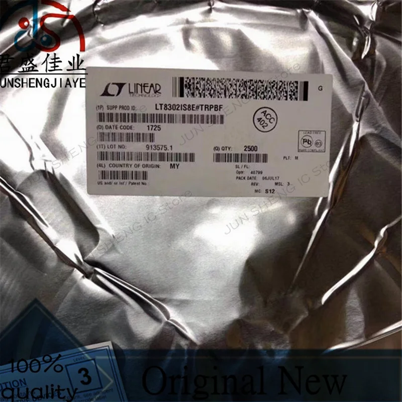 

JUN SHENG IC Store/1 pcs /lot 100% new original IC LT8302IS8E#TRPBF Silk screen 8302 SOP8 switch regulator