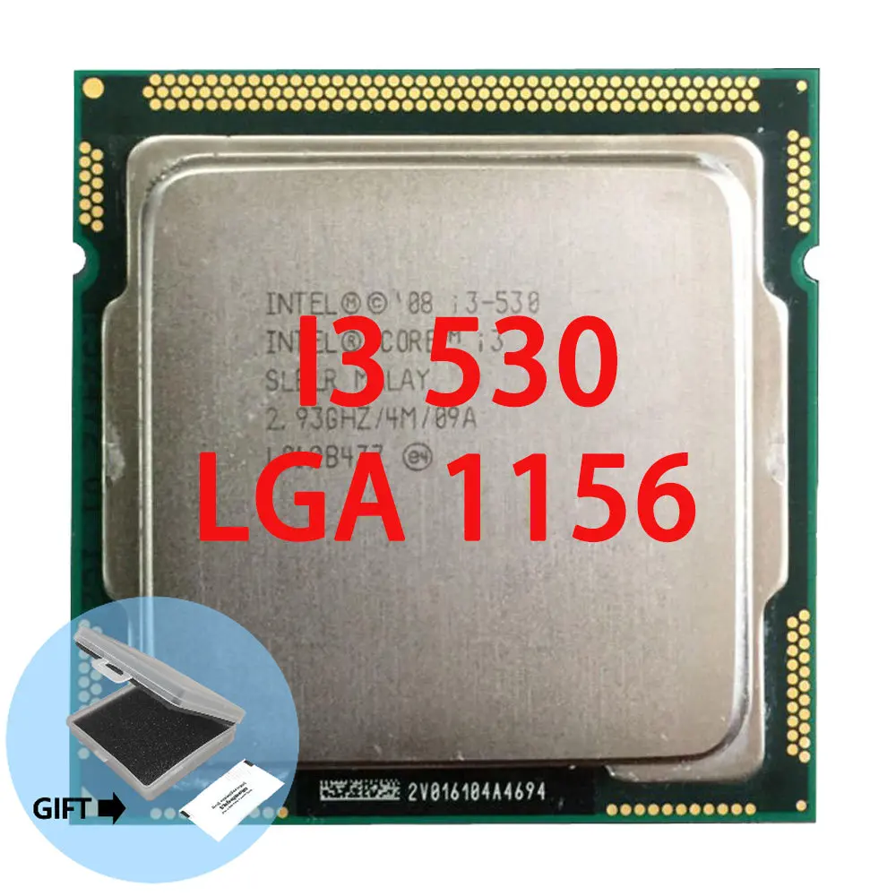 

Free shipping Original intel I3 530 CPU Core I3-530 CPU/ 2.93GHz/ LGA1156 /4MB/ Dual-Core scrattered pieces
