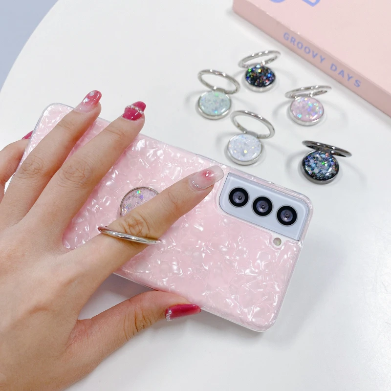 

360 Rotation Finger Ring Starry Sky Stand Phone Holder Finger Ring Holder Phone Buckle Ring Buckle Universal Phone Holder