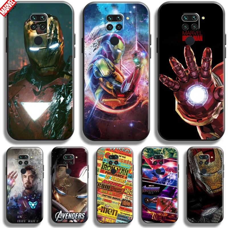 

Iron Man Marvel Avengers For Xiaomi Redmi Note 9 9 Pro Max 5G Phone Case Soft Silicon Coque Cover Black Funda Thor Comics Hulk