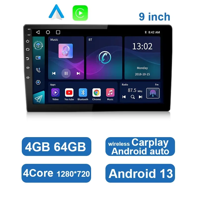 

ESSGOO 7 9 10 "автомобильный радиоприемник Android Auto Carplay автомобильная стерео мультимедийный плеер универсальный WIFI GPS авторадио автомобильные интеллектуальные системы