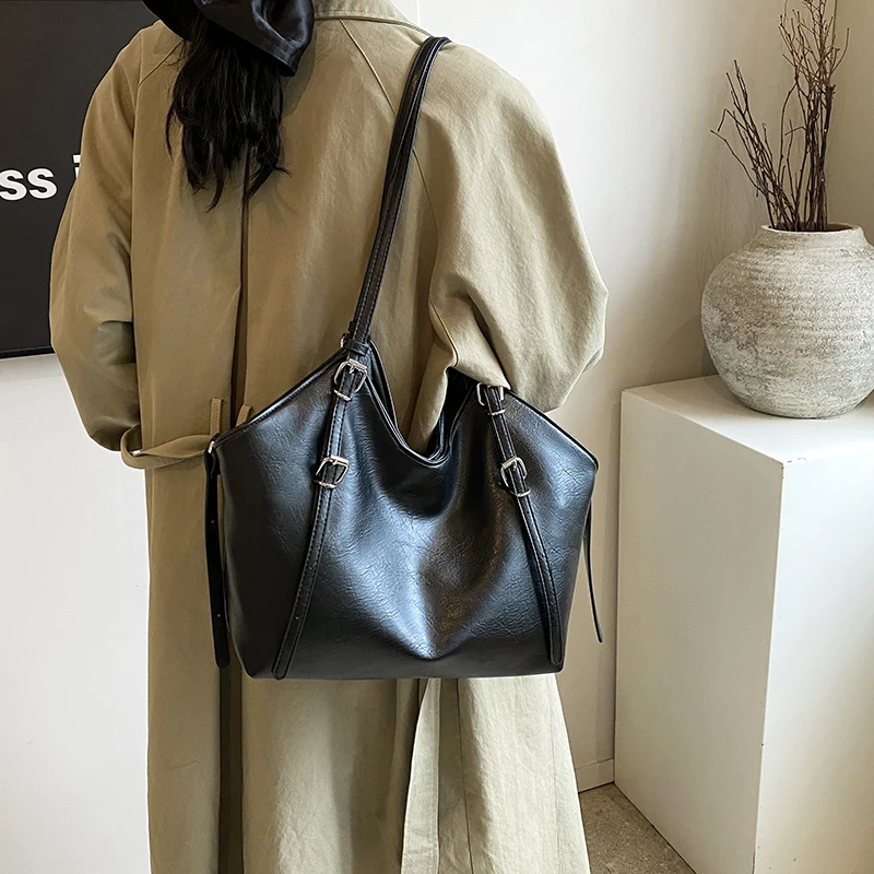 Женская сумка-тоут из ПУ кожи с регулируемым ремешком