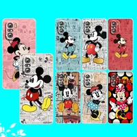 mickey minnie mouse art for xiaomi redmi note 10s 10 k50 k40 gaming pro 10 9at 9a 9c 9t 8 7a 6a 5 4x transparent phone case