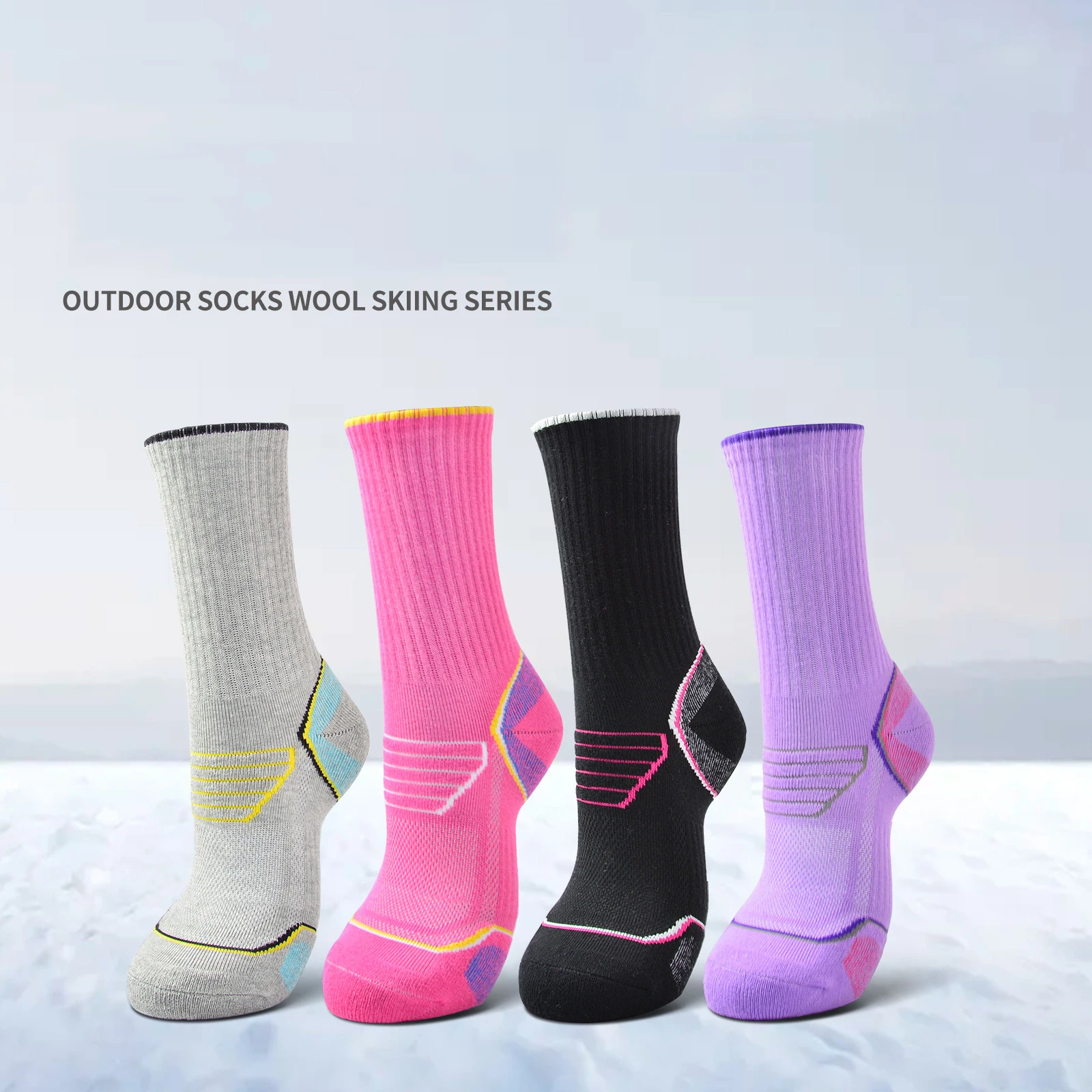Women Socks Sports Breathable Compression  Supply Running Riding Cycling Knee high Basketball Biking Hockey Soccer