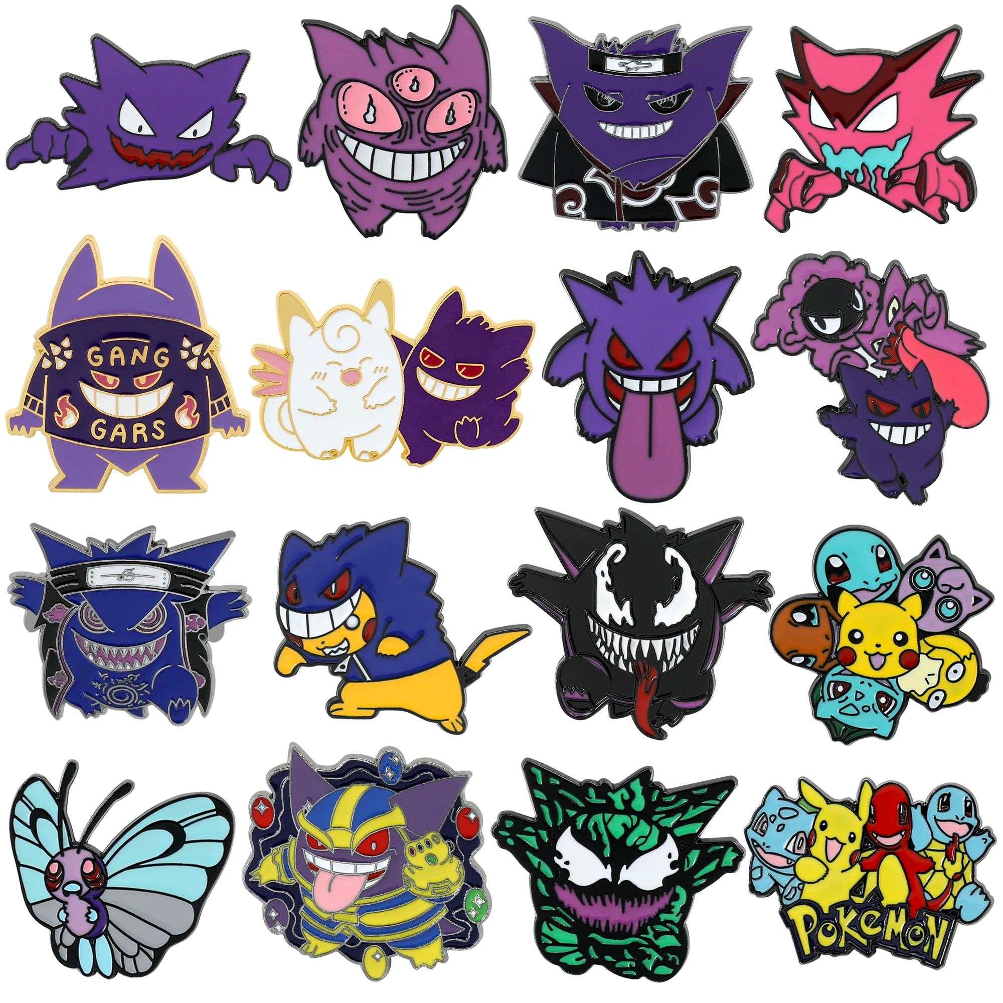 

Pokemon Gengar Brooch Lapel Pins for Backpacks Enamel Pikachu Badges Cute Brooches for Women Fashion Jewelry Accessories Gifts
