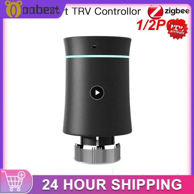 

Умный термостат Zigbee3.0 Trv с голосовым управлением, программируемый беспроводной пульт дистанционного управления, 1/2 шт.