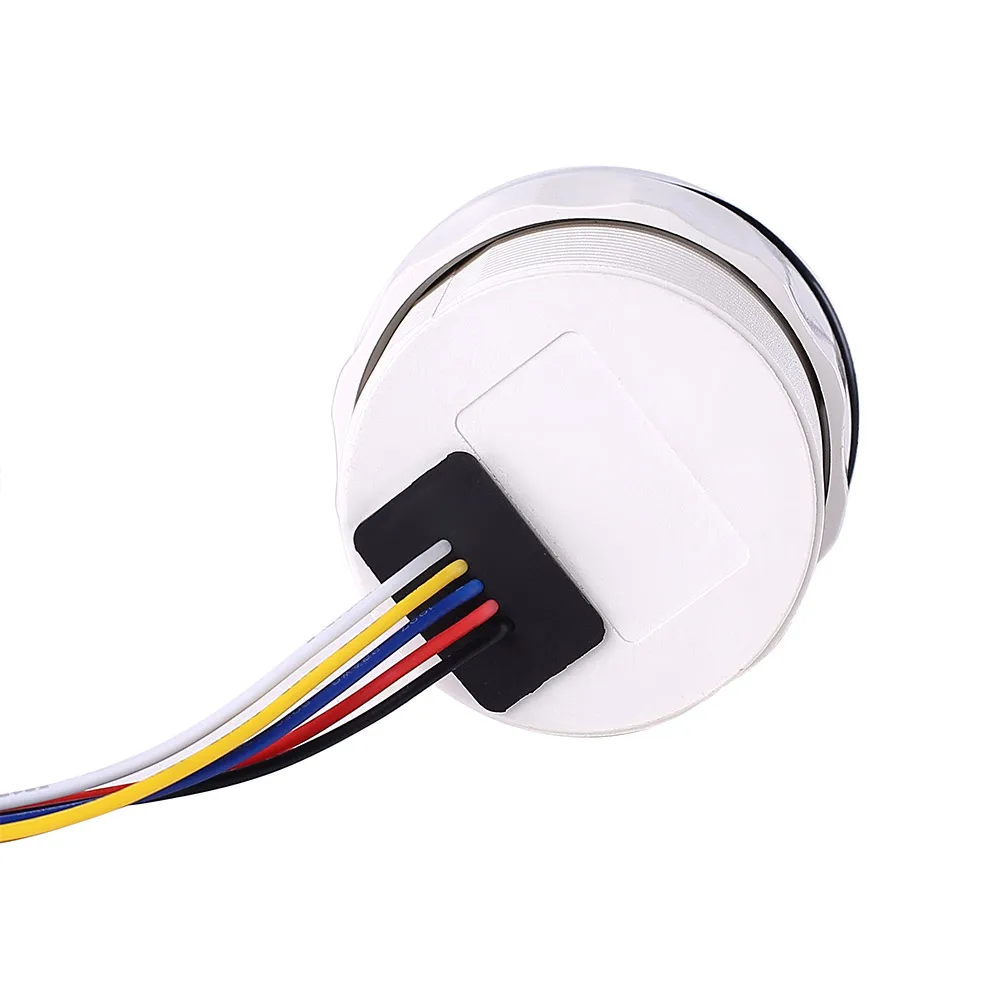 

For Car Truck Motorcycle ATV Fuel Level Gauge 16L Stainless Steel Bezel Car Curve Glass Digital