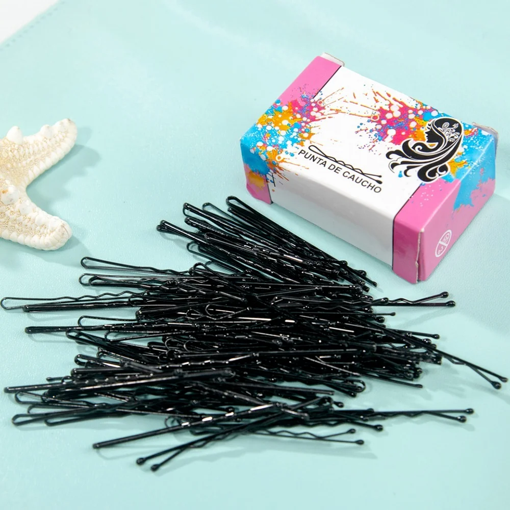 

100pcs/lot Hair Clips Small Black Hairpins for Women Lady Bobby Hair Pins Invisible Wave Hairgrip Barrettes Hair Accessories