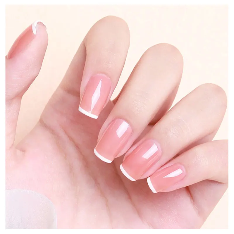 Кремовый алмазный штамп для ногтей с желе силиконовый французских маникюрный