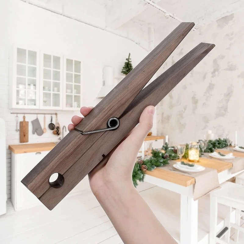 

X6HD Large Wood Clothespin Bath Towel Holder Anti-run Home Supplies Clothespins for Quilt Blankets Fastener Clothes Pegs