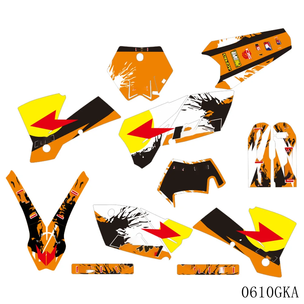 

for KTM 125 200 250 300 400 450 EXC 2004 2005 2006 2007 SX 2003 2004 2005 2006 Graphics Decals Stickers Kit Custom Stickers