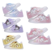 kawaii sanrio hello kitty mymelody cinnamoroll kuromi cartoon cute couple casual sports shoes 2022 hot popular small white shoes