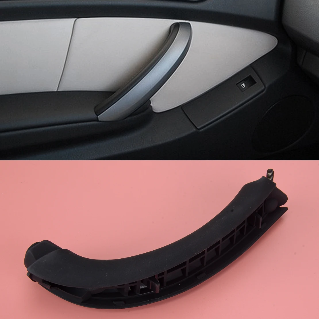 

Car Front Left Inner Door Side Pull Handle Panel Black Fit for BMW E53 X5 1999 2000 2001 2002 2003 2004 2005 2006 51418265077