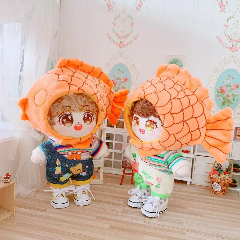 

20cm doll clothes Lovely Taiyaki hat dolls accessories for our generation Korea Kpop EXO idol Dolls gift DIY Toys
