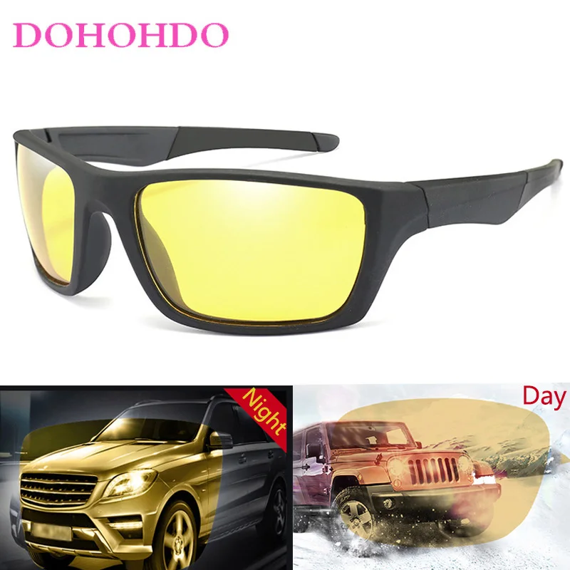 DOHOHDO антибликовые поляризационные солнцезащитные очки мужские ночного видения