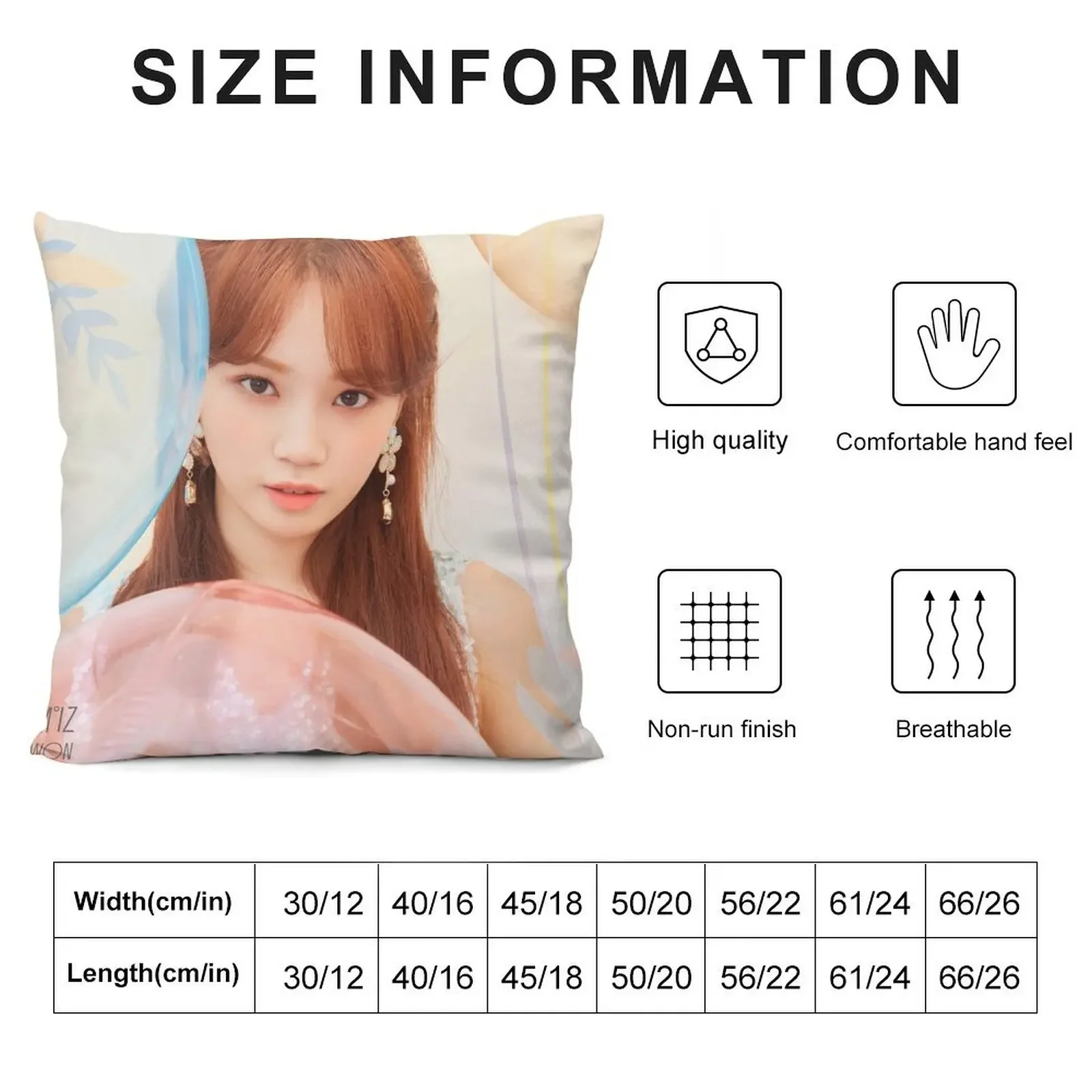 Декоративная подушка IZ*ONE FIESTA KIM CHAEWON из полиэстера