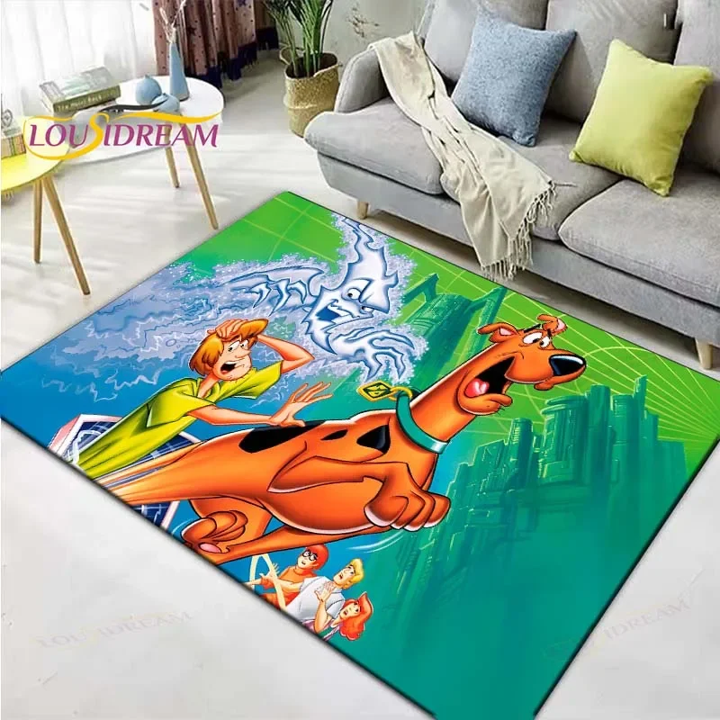 Фото Модный популярный мультяшный ролевой ковер S-SCOOBY-Dog с принтом, уличный ковер, нескользящий ковер, декор для спальни, ковер для комнаты, подарок №1