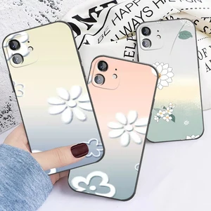 Colorful Flowers Phone Case For iPhone 11 12 Pro Max 13 Mini X XS XR 7 8 Plus SE 2020 6S 6 Soft Sili in Pakistan