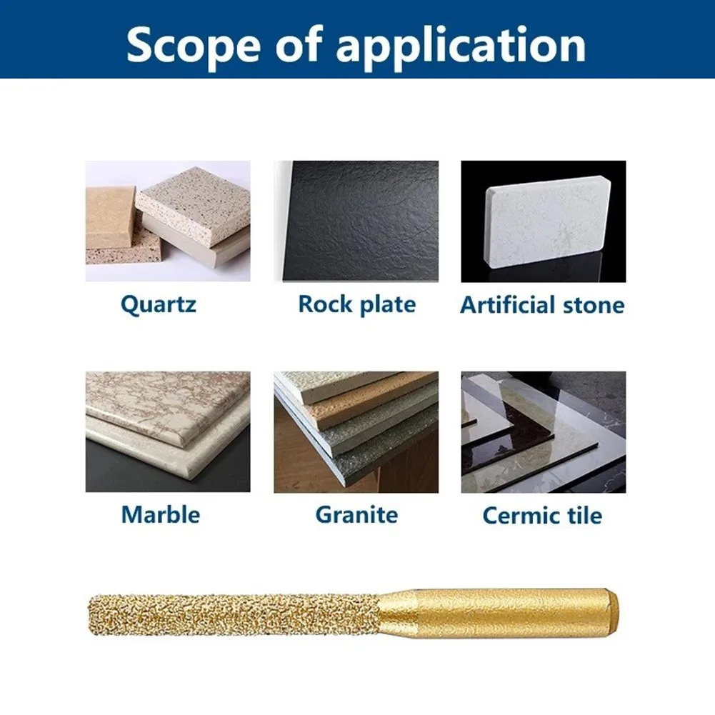 

Diamond Brazed Router Bit Brazing Diamond Gold Seaming Machine Trimming Machine Workmanship Edge Grinding Machine Stone