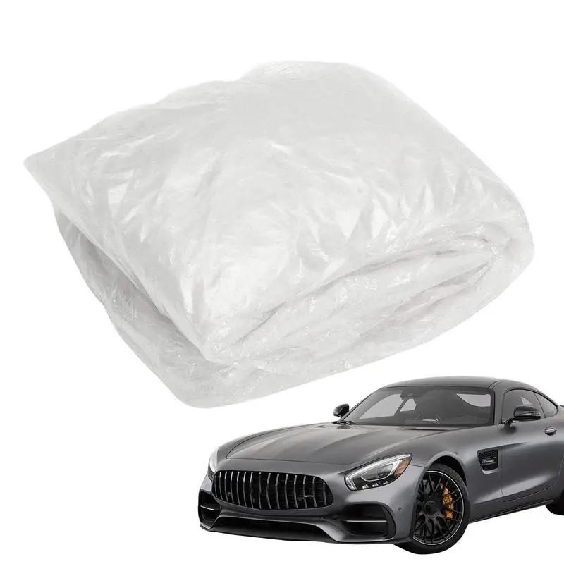 

Car Covers For Automobiles Transparent Small Cars Outdoor Garage Protective Cover Universal Fit Water-Resistant Dustproof UV