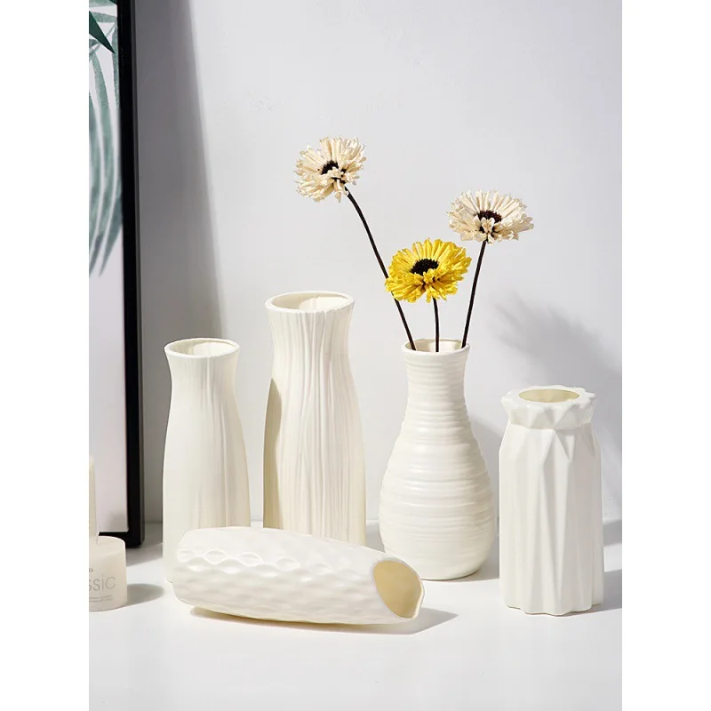 

Plastic Vase Home Flower Arrangement Floral Living Room Modern Creative Simple and Fresh Home Decorations Decoration jarrones