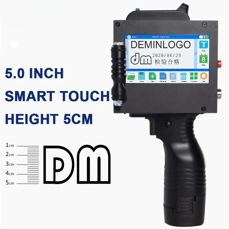 T50 Ручной струйный принтер большого размера для коробок картонной упаковки