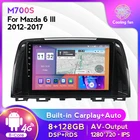 Автомобильный видеоплеер Android 11 для Mazda 6 GL GJ 2012 2013 2016, автомобильный радиоприемник, мультимедийная навигация GPS WIFI IPS DSP 2din BT FM
