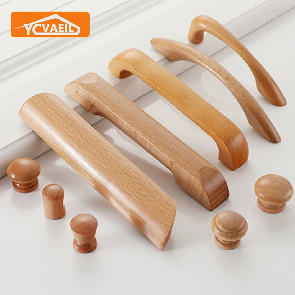 1 шт. деревянные ручки для шкафа |